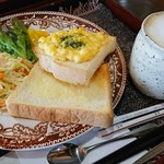 ふるかふぇ処 満天堂 - カフェオレ モーニングサービス