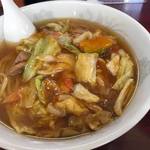 スタミナラーメン松喜吉 - [2018/3/24] スタミナラーメン(並)700円+小ライス100円