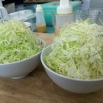 とんかつ & とり天 しげのや食堂 - キャベツ大盛り