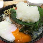 とんかつ & とり天 しげのや食堂 - こちらも温卵投入