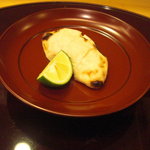 赤坂 詠月 - 河豚の白子焼。