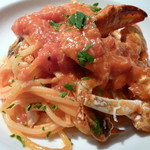 リストランテ シャイー - 毛ガニのトマトソース　スパゲッティーニ