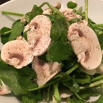 グリルフレンチ - クレソンとマッシュルームのサラダ