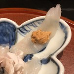 日本料理 晴山 - 河豚にあん肝
