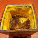 日本料理 晴山 - ホタテとウドの梅肉和え