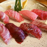 鮨処たち吉 - とびっきりのクロマグロいろいろ鮨5000円