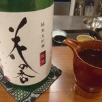 Soba Sake Takashimaya - 日本酒：花の香 純米大吟醸①