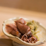 うを徳 - 越中滑川（ゑつちゆうなめりかは）螢烏賊（ほたるいか）