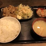 ゆうひ食堂 - 生姜焼き定食＝６００円