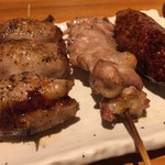 焼鳥 酉たけ - 追加のトマト肉巻き　せせり　つくね　ご馳走様でした！