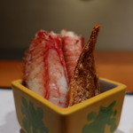 日本料理 幸庵 - 毛蟹の脚とクチコ