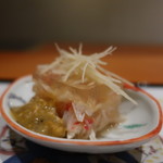 日本料理 幸庵 - 毛蟹の煮凝り 蟹味噌と針生姜を添えて