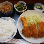 お食事処　みふね - とんかつ定食 2018.2