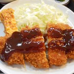 お食事処　みふね - とんかつ定食 2018.2