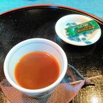 茶話駄 - サービスの蕎麦コーヒー