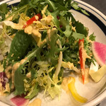 Uniko - ・西洋野菜のミックスサラダ　自家製ドレッシング