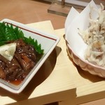 玉乃光酒蔵 - ホタルイカづくしの沖漬けと天ぷら