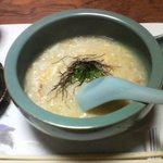 割烹 花水木 - 最後はさっぱり梅が隠し味のお雑炊