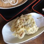 田舎うどん てつ - 舞茸天150円