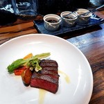 Bistro Refectorium - “ふるの牛”のグリル（シンシン）（２皿に分けて供されました）