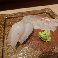 鮨 しみづ - 刺身　ホウボウ、平目