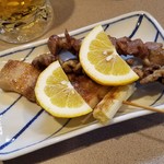 たかせ居酒屋 - 「串盛 (5本) (850円)」のうち３本