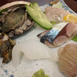 旬魚菜 しら川 - お刺身盛り合わせ