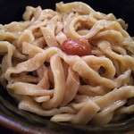 自家製麺つけ麺 紅葉 - 変り麺：並／赤米粉平打ち麺