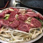 肉屋の正直な食堂 - 牛ハラミステーキ 1000円税込・事前食券制