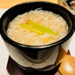 鮨　Shizuku - 赤玉帆立の蟹あんかけ茶碗蒸し