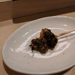 鮨みやもと - 赤貝の肝焼き