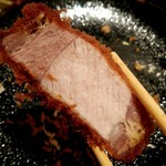 とんかつ檍 - 特ロースカツ　リフト！