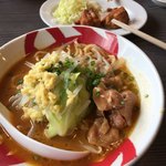 五ノ風 - 仙台味噌らーめん780円 唐揚げは昇進 殿様 サービス^_^