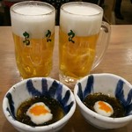 Toriyoshi Shouten - 生ビール＆お通し