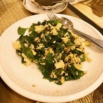 THE LOCAL - ③Stir-fried Southern Local Vegetables (Phak Mieng) with Eggs 180バーツ