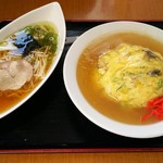 すいれん - お好み丼セット(ハーフラーメンと天津飯)