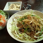 バーレイヘッズ カフェ - 混ぜMen（麺）炒め野菜のせ