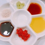 美酒美肴 はまゐ - 調味料のパレット