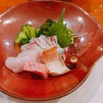 美酒美肴 はまゐ - 刺身 皿との調和