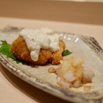 鮨 紺乃 - ​ キンキのフライ 和風タルタルソース