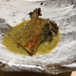 すし岩瀬 - 蒸し鮑肝ソース