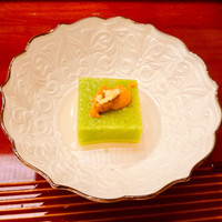味 ふくしま - うすいえんどうのお豆腐 雲丹のせ