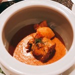 Celadon - ⑩Smoked duck confit and raw durian in dried red curry