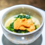 エクアトゥール - 雲丹とあおさ海苔の麺