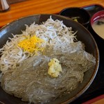 マイアミ貝新 - Wシラス丼ぶり　1200円
