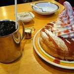 コメダ珈琲店 - アイスコーヒ＆シロノワールキュート