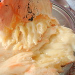 ラム - チーズナンをちぎったところ