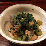 祇園ろはん - 鶏肉と蕗の炊き合わせ（お通し）