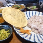 月と亀 - ・筑前インド定食 1150円