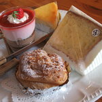 Howaito Famu - ショコラフレーズ＆ベイクドチーズケーキ＆シュークリーム＆ミルクシフォンケーキ